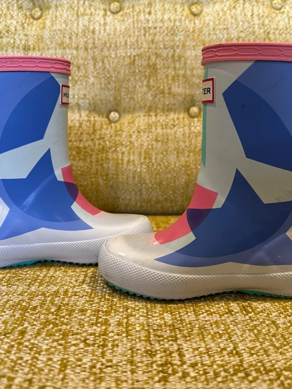 [Like new] Hunter kids rain boots - Size 7 (toddlers), white